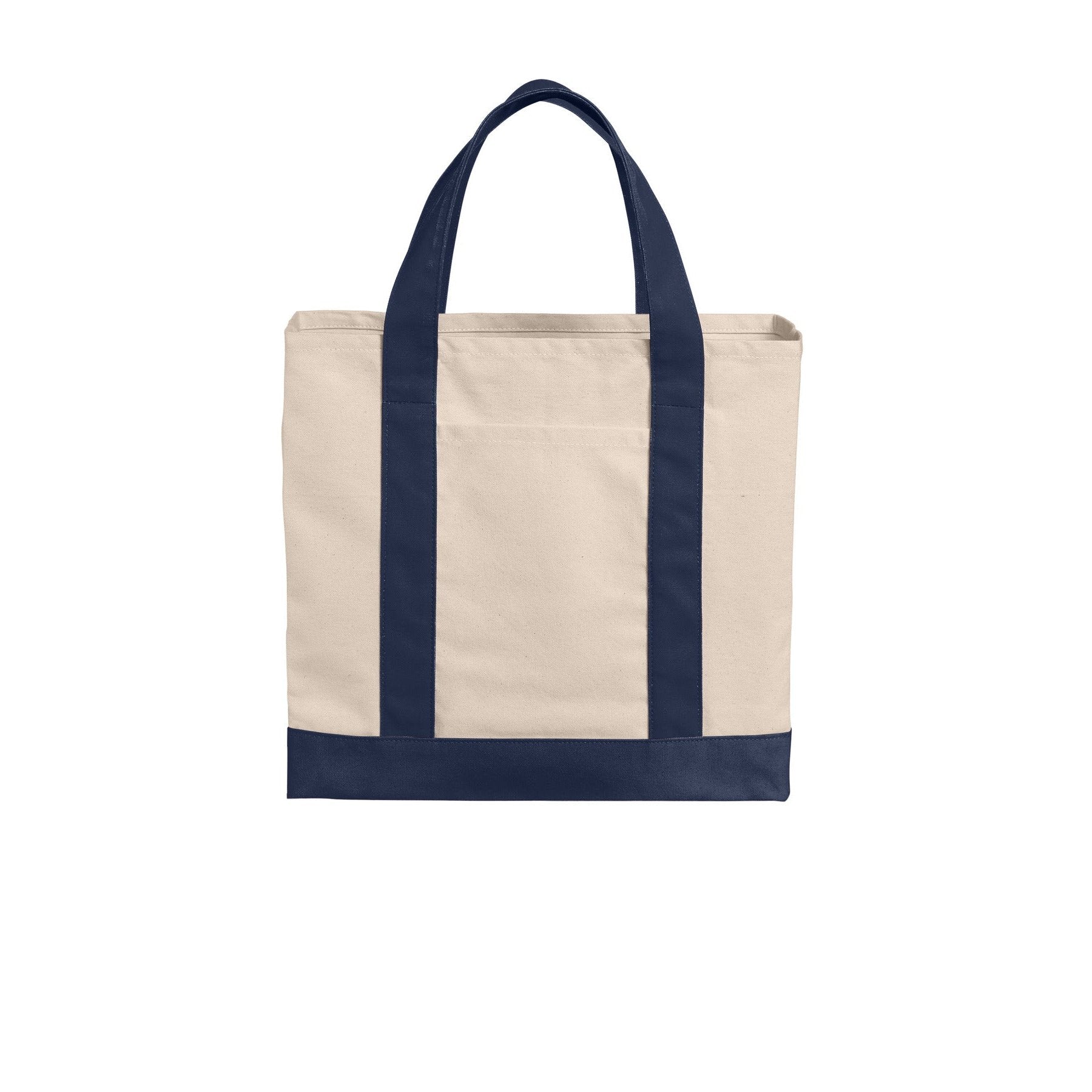 Port Authority-Port Authority® Cotton Canvas Two-Tone Tote BG429-MedTech-3